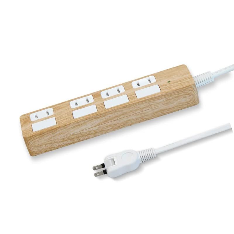 STYLED フラットスイッチ 個別スイッチ 木目調 電源タップ