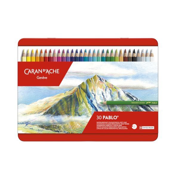 7営業日以内発送 ホルベイン画材 619153 CDA0666－330パブロ30色セット カランダッシュ 色鉛筆 パブロ油性色鉛筆 いろえんぴつ パブロ色鉛筆 30色缶入 塗り絵 ギフト ぬりえ 沖縄離島販売不可