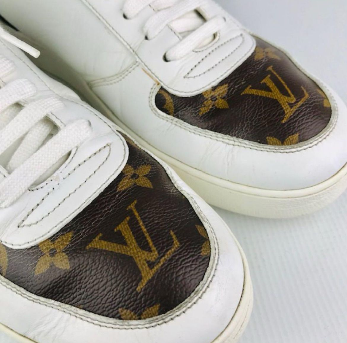 ルイヴィトン★リヴォリライン・レザー切替 モノグラム柄 スニーカー(7) LOUIS VUITTON☆ルイヴィトン・リヴォリライン メンズ レザー