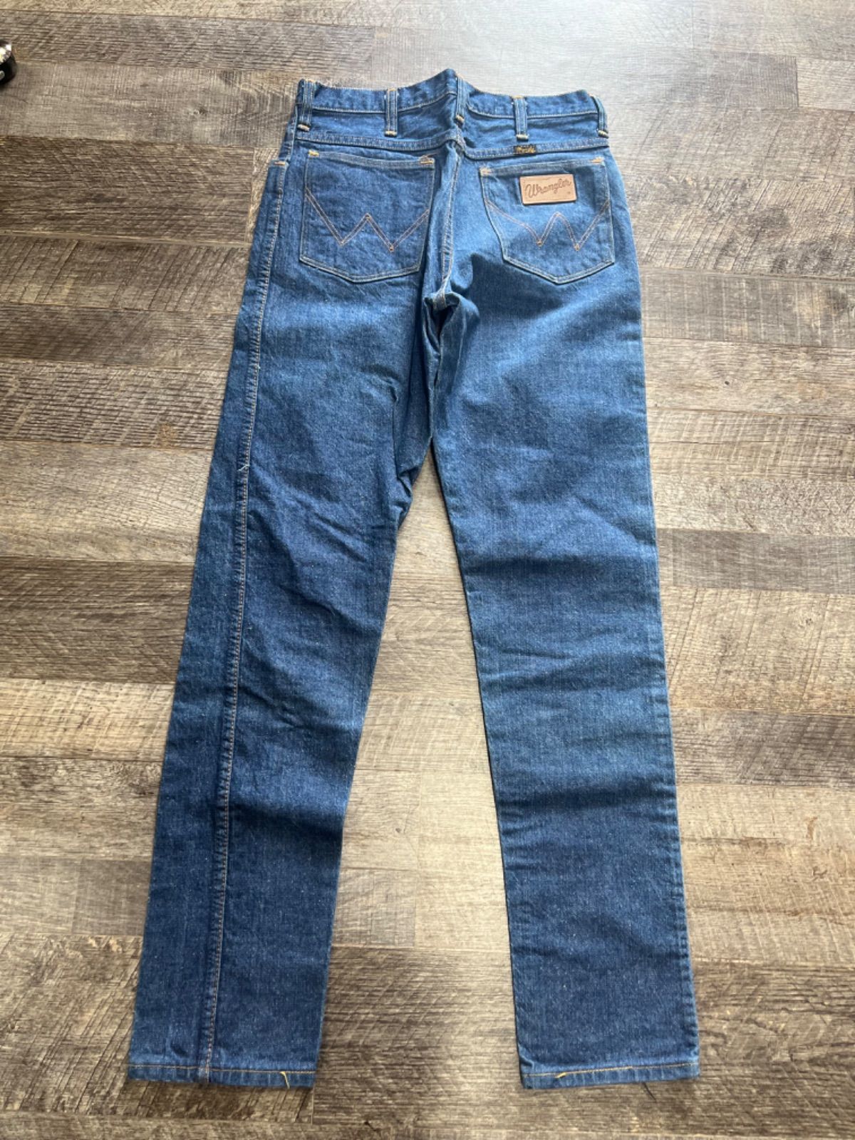 70s USA製 Wrangler 12MWZ ラングラー デニム スリム-