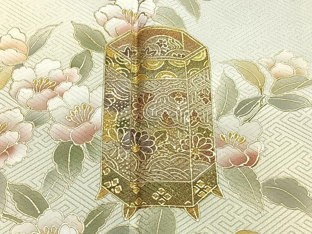 平和屋着物□色留訪問着 作家物 舞花文 暈し染め 正絹 逸品 未