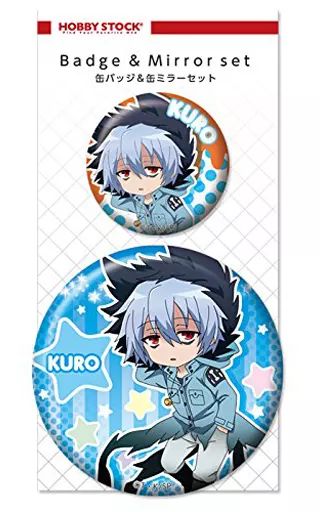 中古】生活雑貨(キャラクター) クロ ぴくりる! 缶バッジ＆缶ミラー