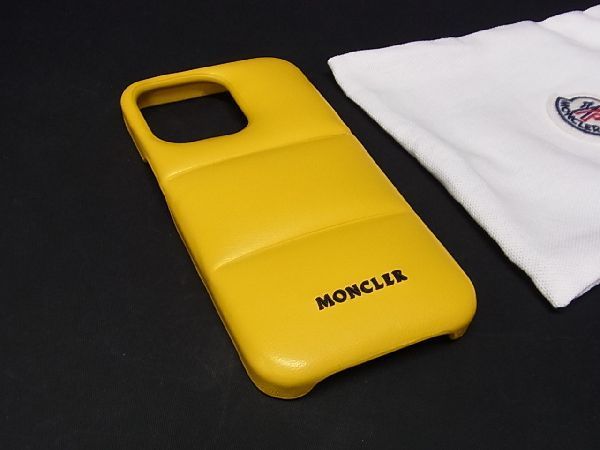 □極美品□ MONCLER モンクレール レザー iPhone 13 対応 アイフォン 