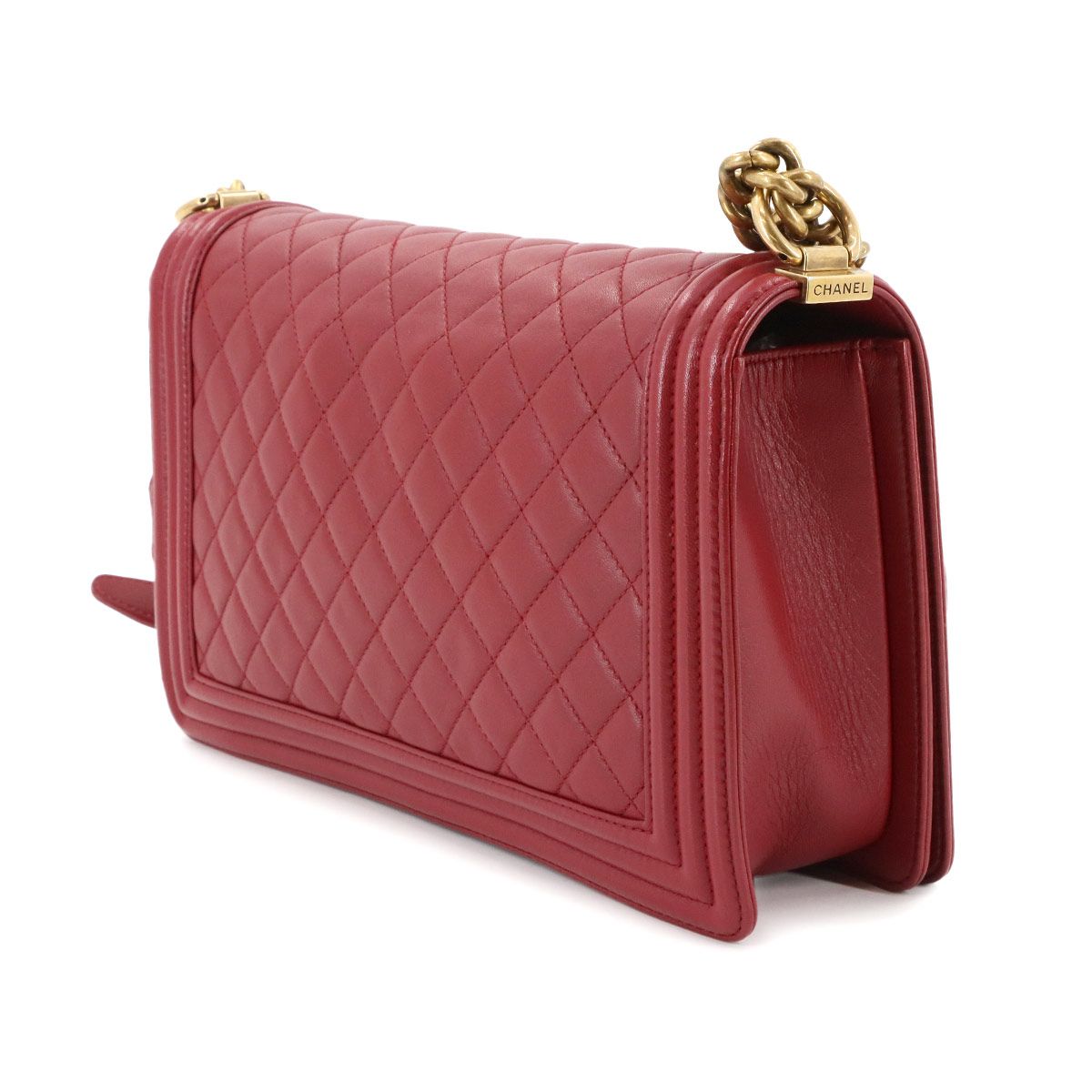 CHANEL シャネル ボーイシャネル ココマークショルダーバッグ　ラージ CHANEL シャネル ボーイシャネル ココマークショルダーバッグ