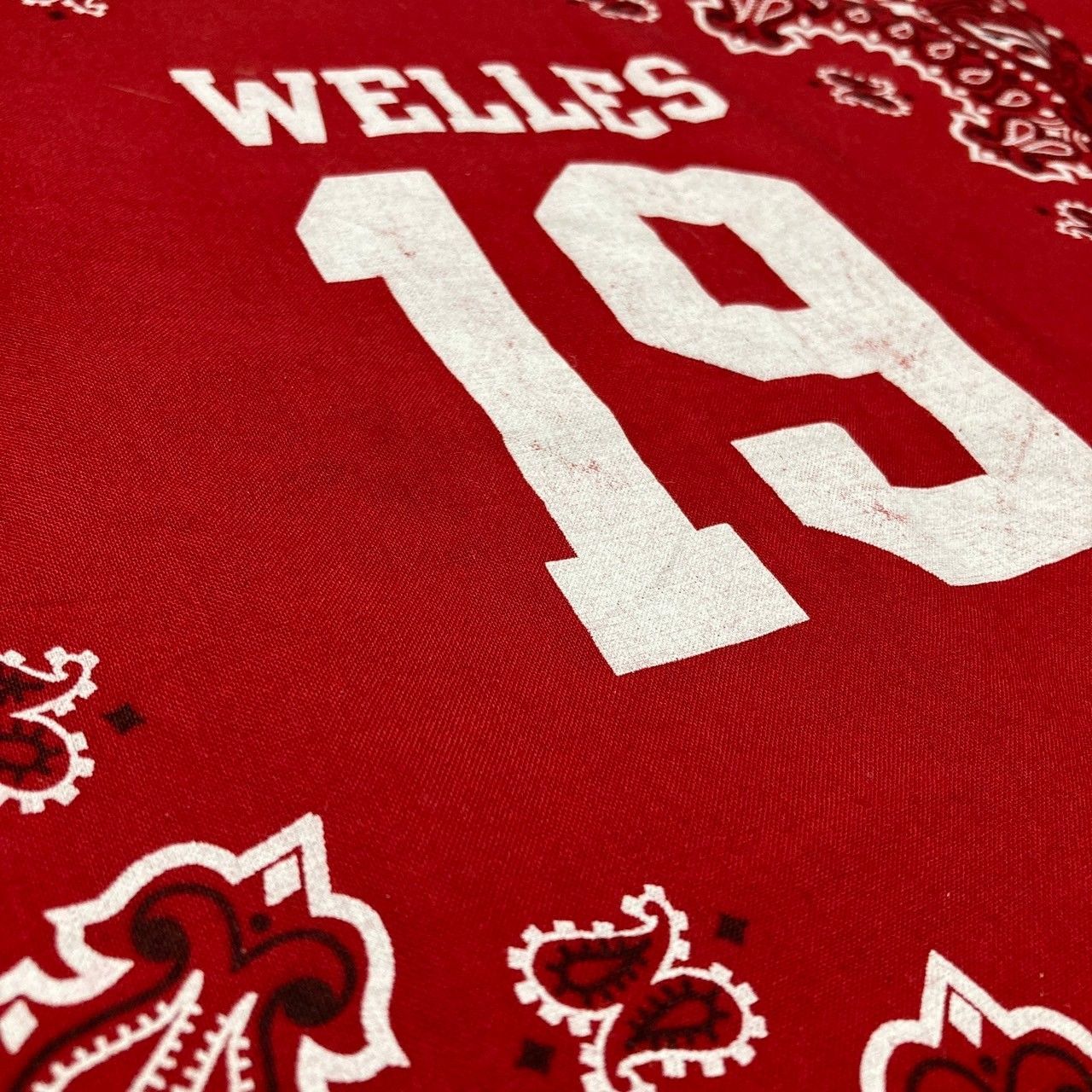 バンダナ 赤 背番号 ビンテージ VINTAGE ヴィンテージ 古着 小物