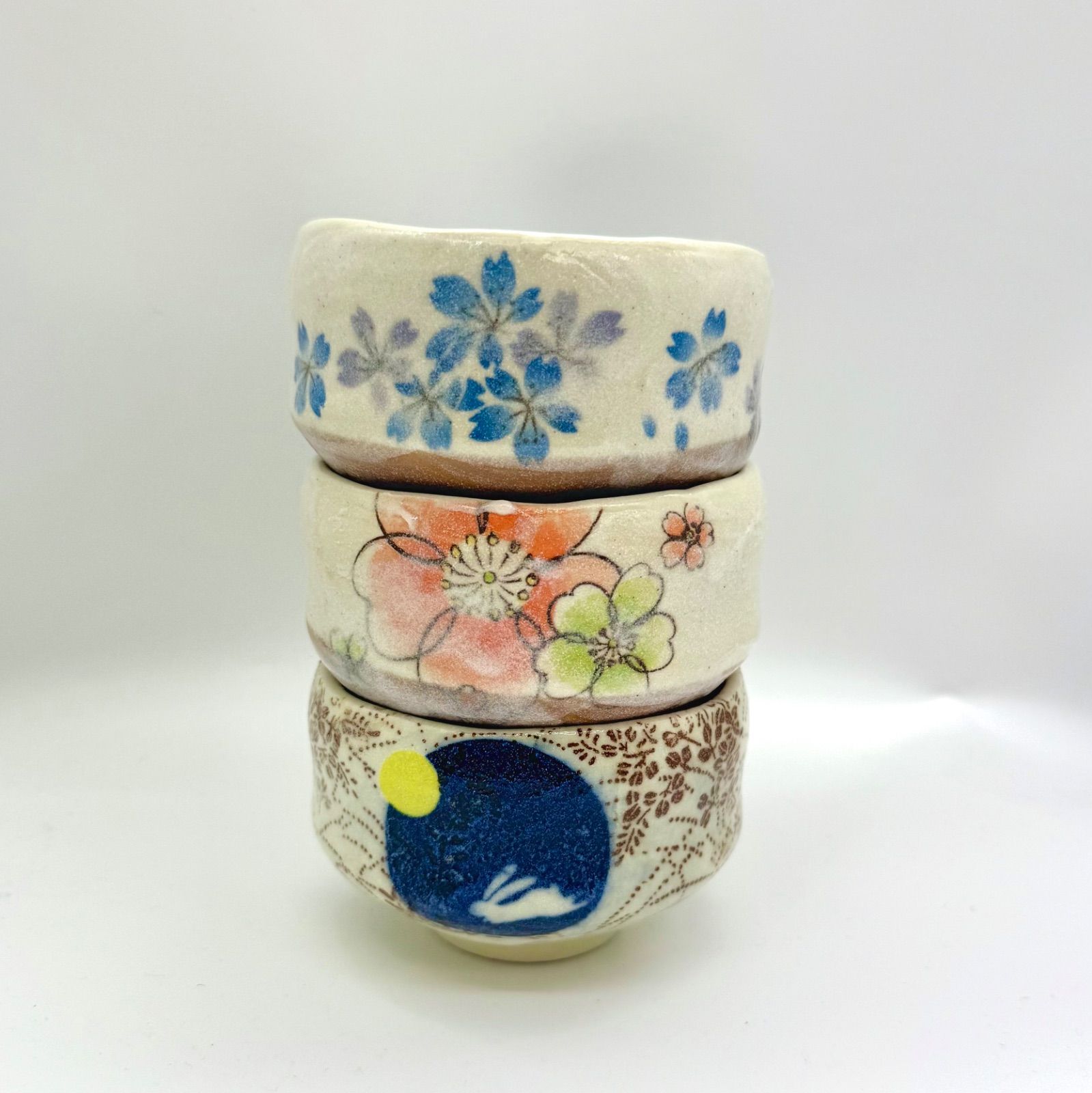 美しいデザインの茶碗 陶器製 波佐見焼 茶碗 WDH 日本製 陶器 姫茶碗 お茶碗 おしゃれ 小さめ