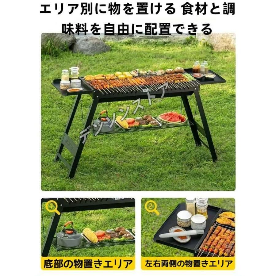 バーベキュー台炭焼きバーベキュー炉持ち運びがしやすく軽量で折りたたみ式のバーベキュー台鉄製のバーベキュー炉大型のバーベキュー炉