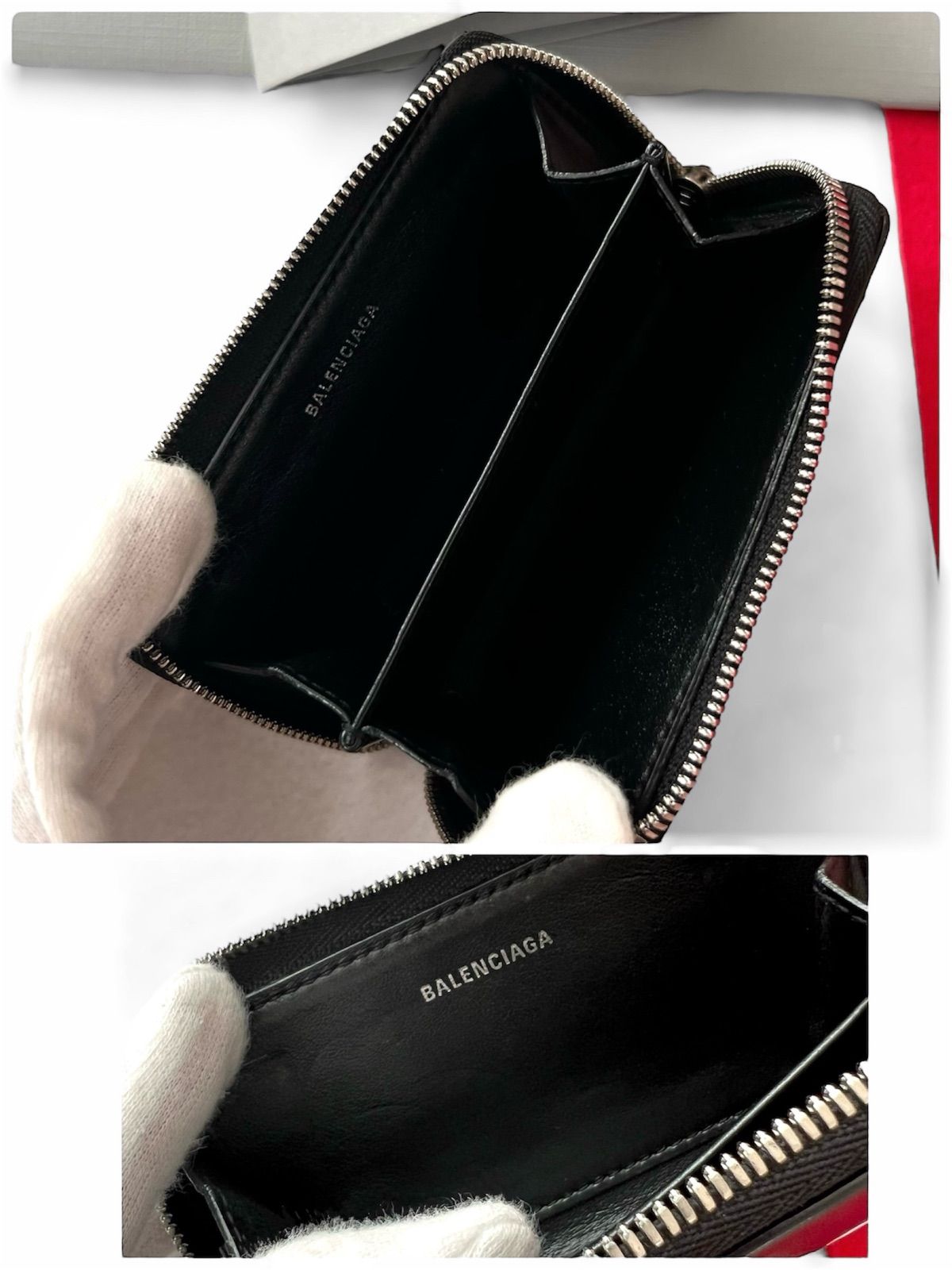 美品✨BALENCIAGAバレンシアガ財布コインケースカードケース516373黒 美品✨BALENCIAGAバレンシアガ財布 コインケースカードケース