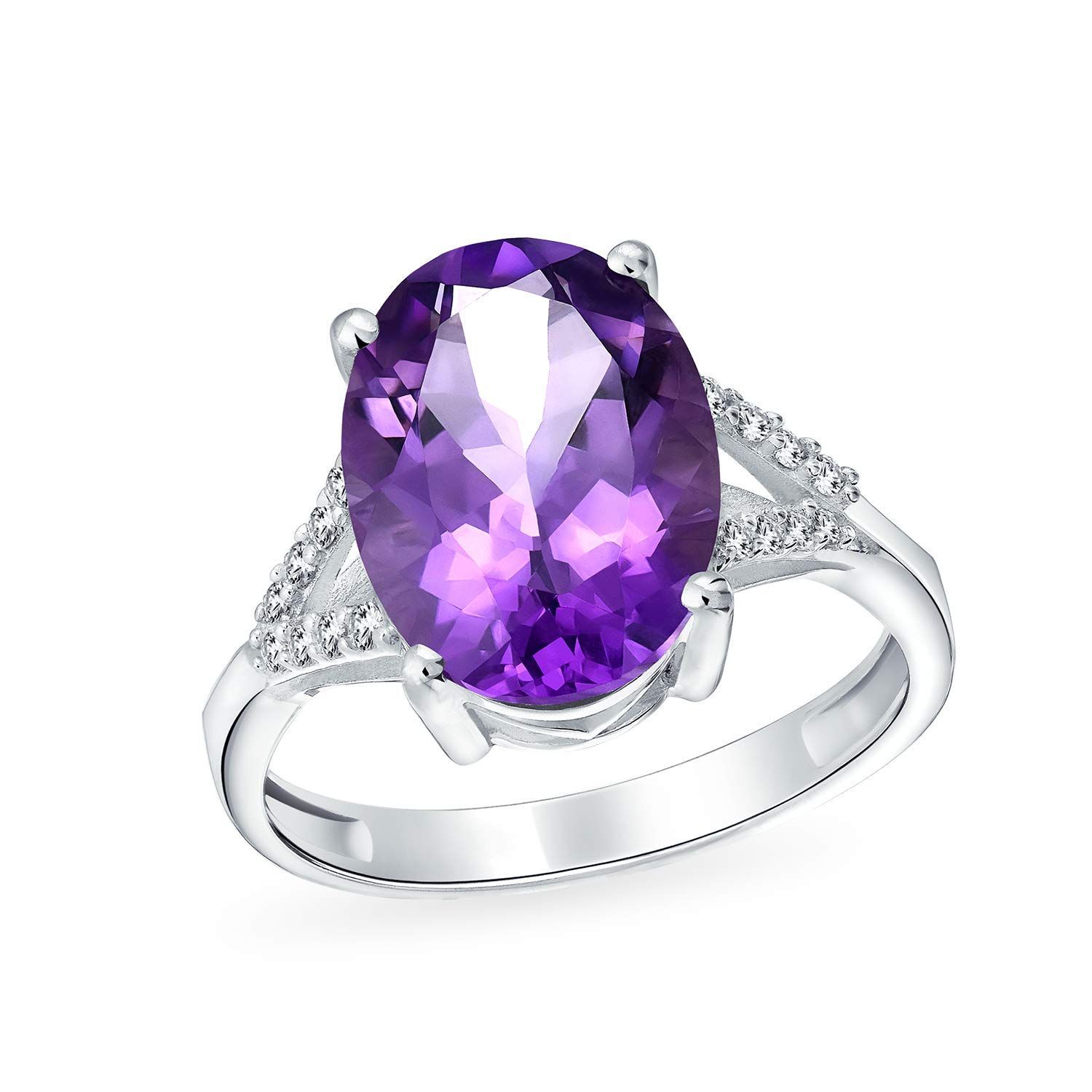 Jewelry 女性のための3CTの華麗なソリティアの宝石用原石のジルコンの黄色のシトリンリングの14K金によってめっきされる銀の11月の誕生石を個人化しなさい Bling