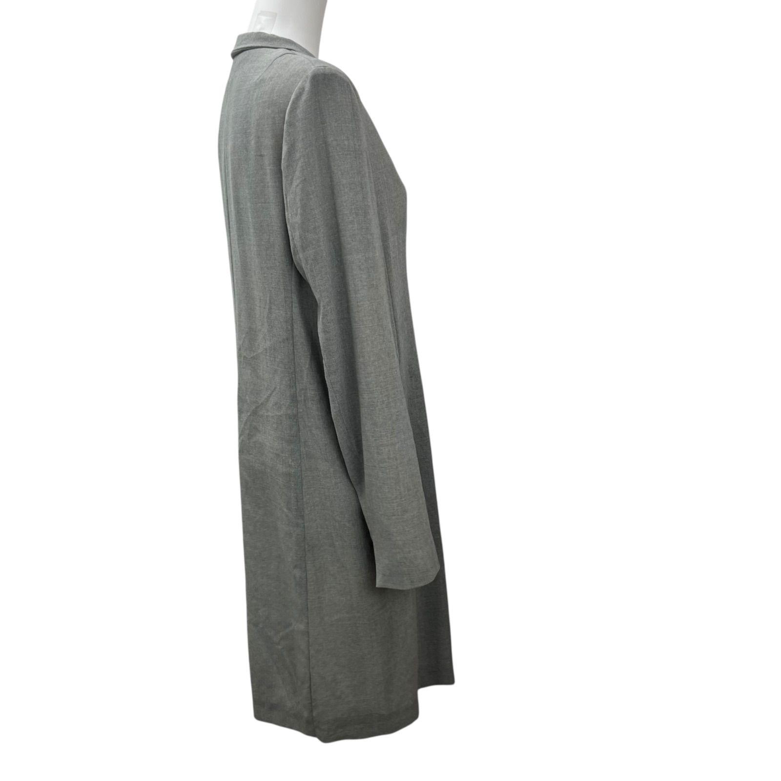 JIL SANDER グレー チェスターコート　レディース36 滝沢眞規子さん着用】ウールカシミヤビーバー チェスター コート