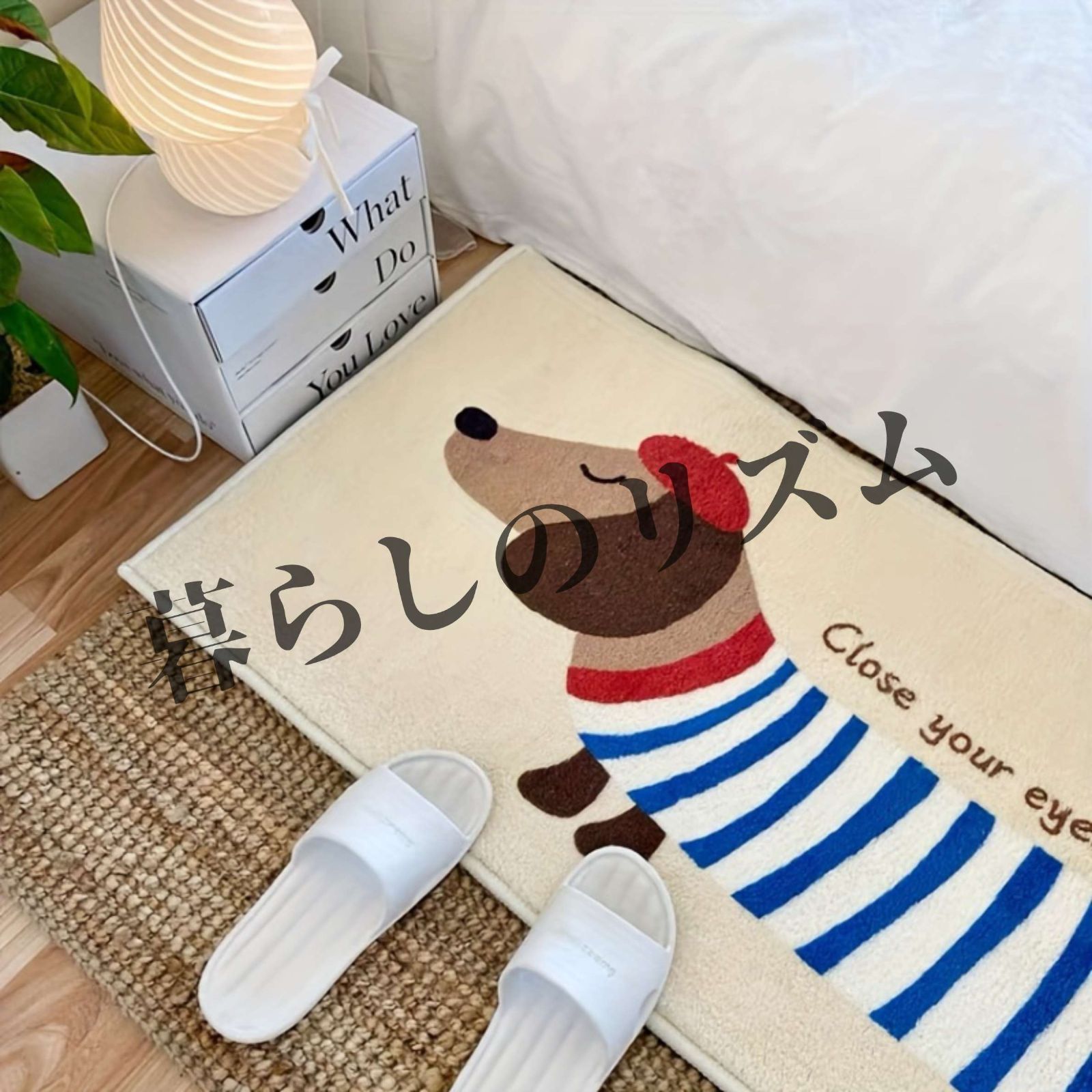 ベレー帽を被った犬