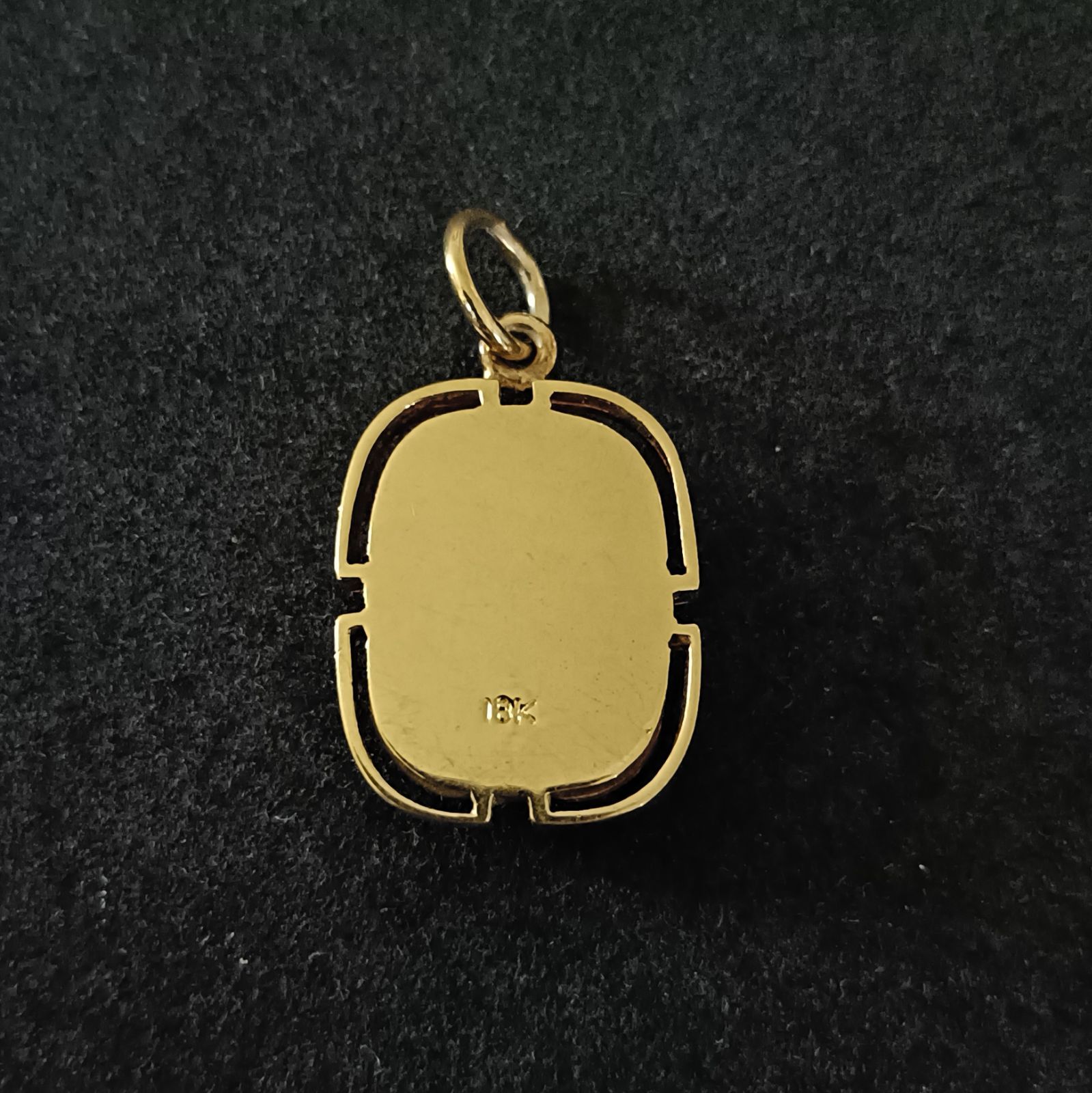 モザイク　オパール　18K 昭和　レトロ　ペンダント K18 モザイクオパール ペンダントトップ 18金 ネックレストップ