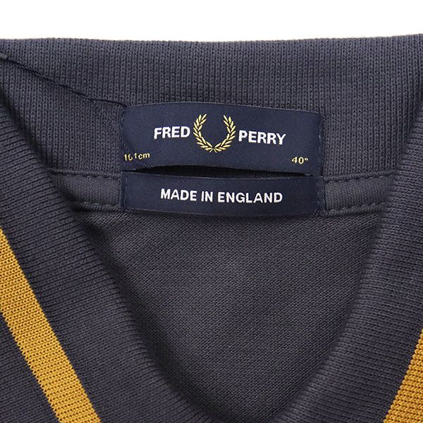 M2 フレッドペリー　ポロシャツ　半袖　40 L 紺　金 M2 フレッドペリー ポロシャツ 半袖 40 L 紺 金 FRED PERRY フレッド