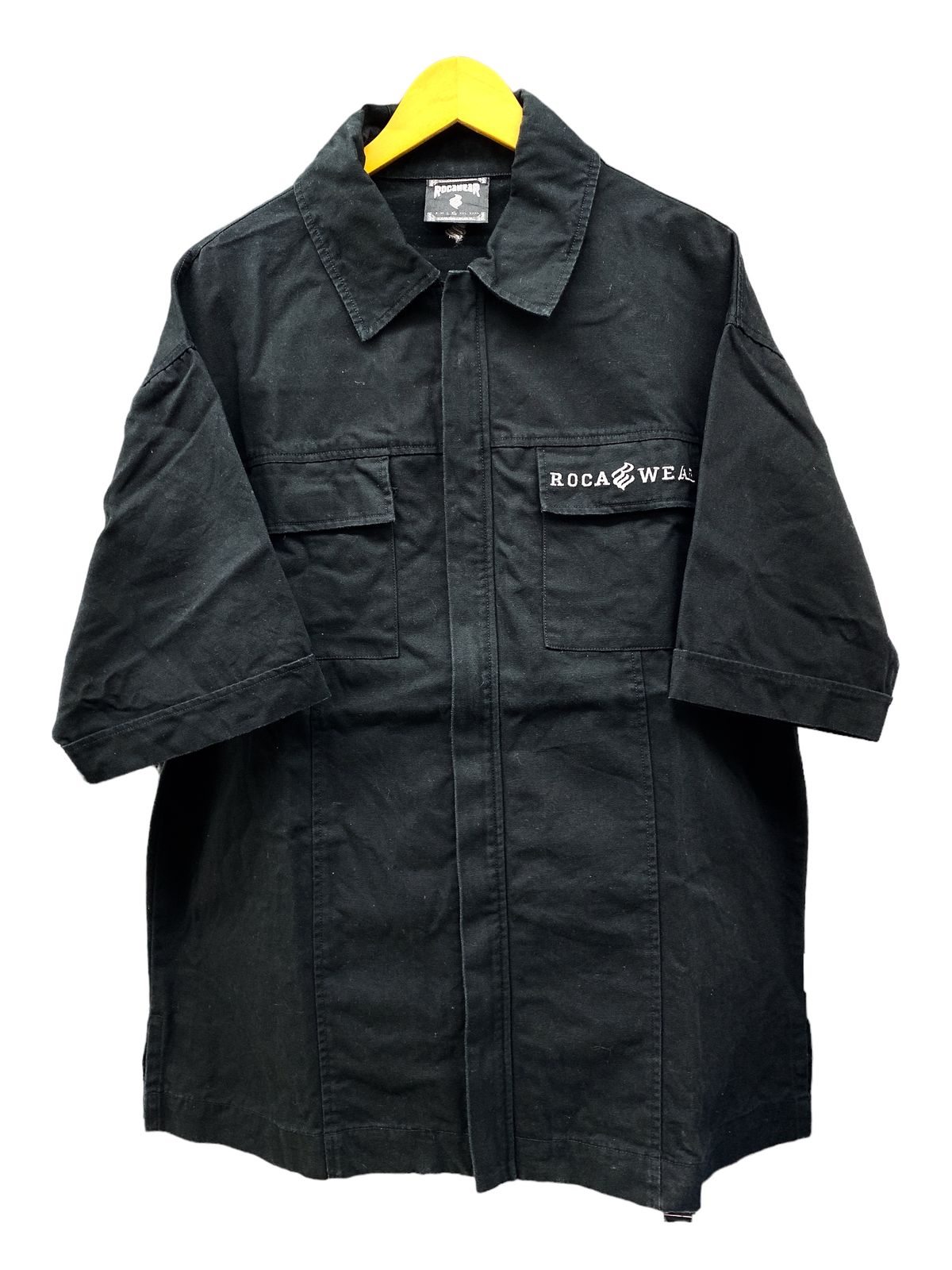ROCAWEAR (ロカウェア) 半袖シャツ 半袖ジップアップジャケット ワーク
