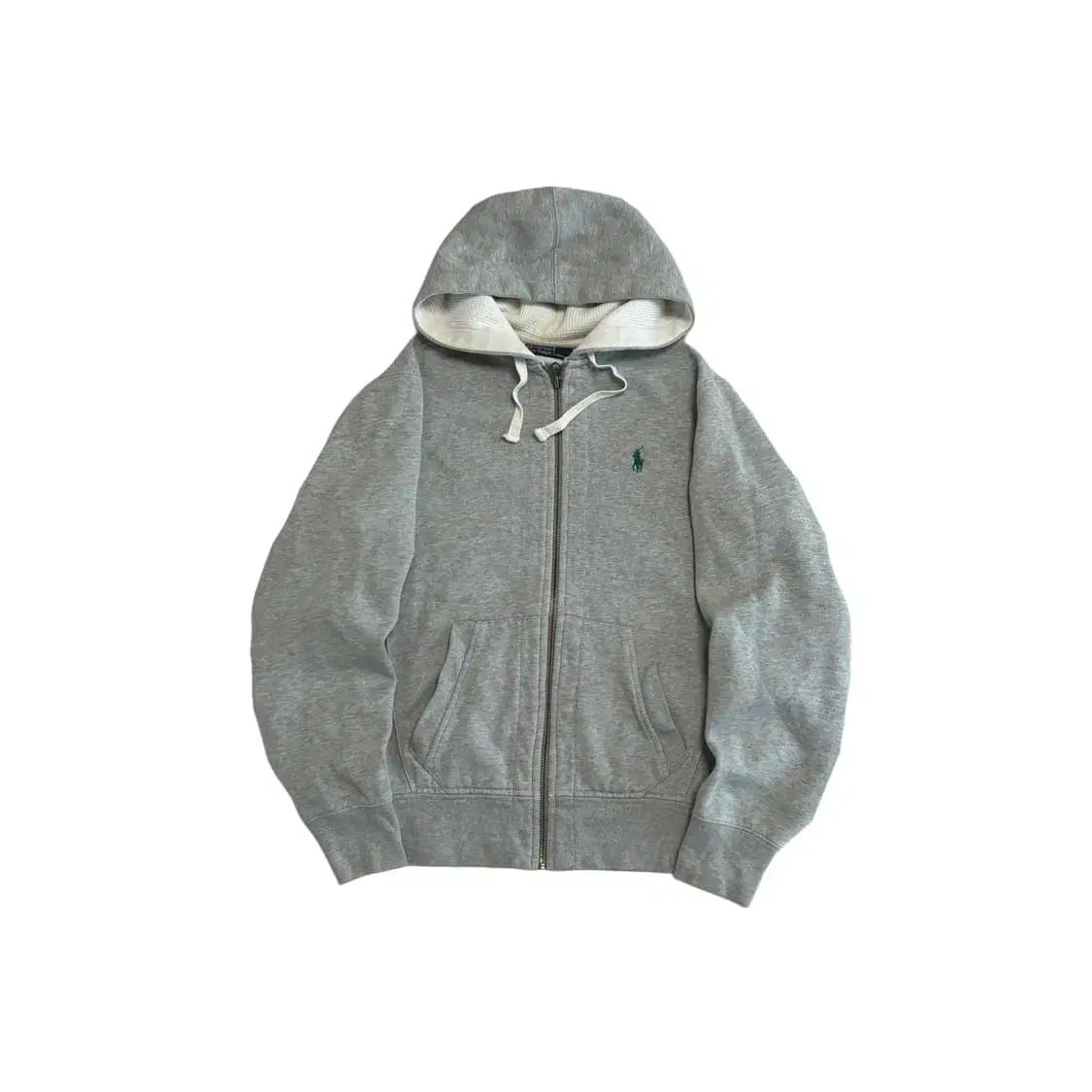 ポロ Ralph Lauren(ラルフローレン) グリーンポニー フード ジップアップ フード付き ジップアップパーカー ジャケット グレー