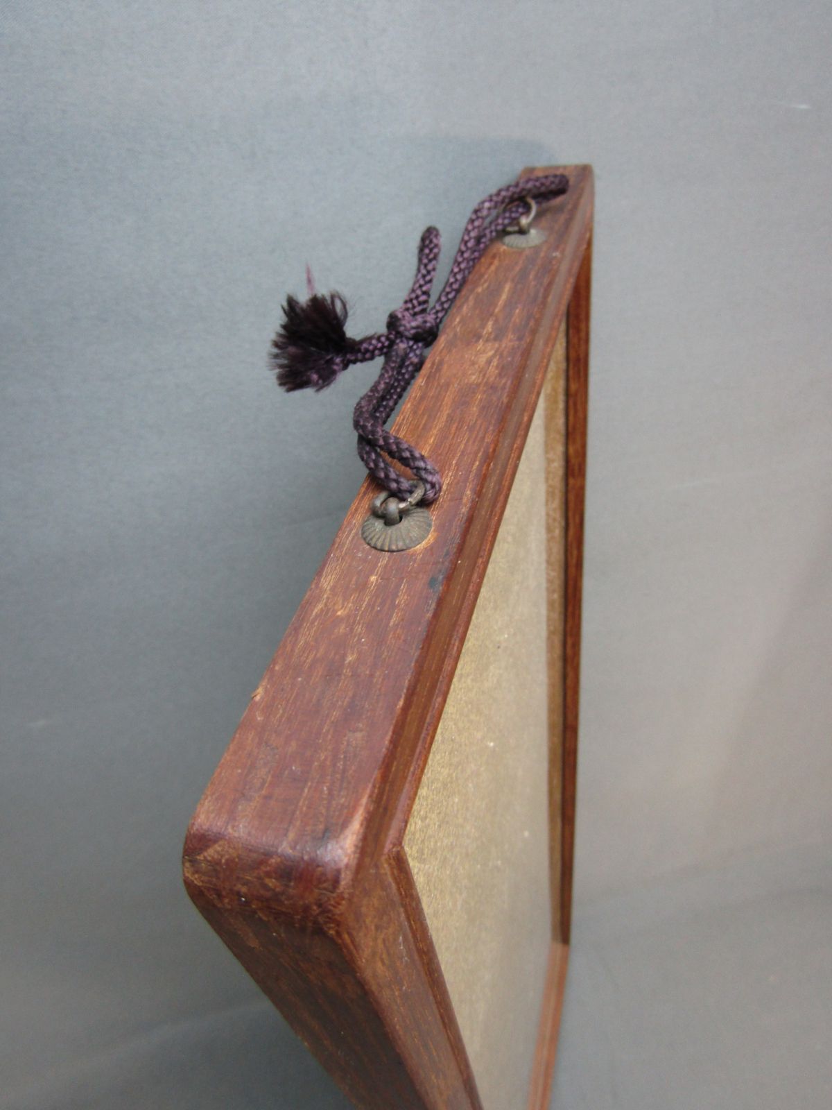短冊掛け　額縁　アンティーク　60x22cm