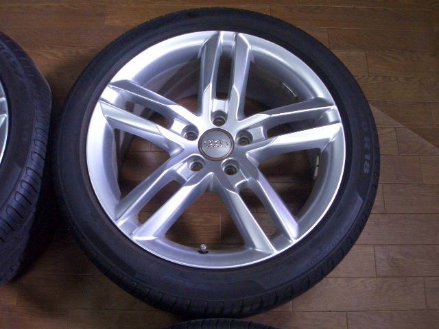 希少 美品】バリ溝 AUDI アウディ A4 アバント S-LINE 純正 18