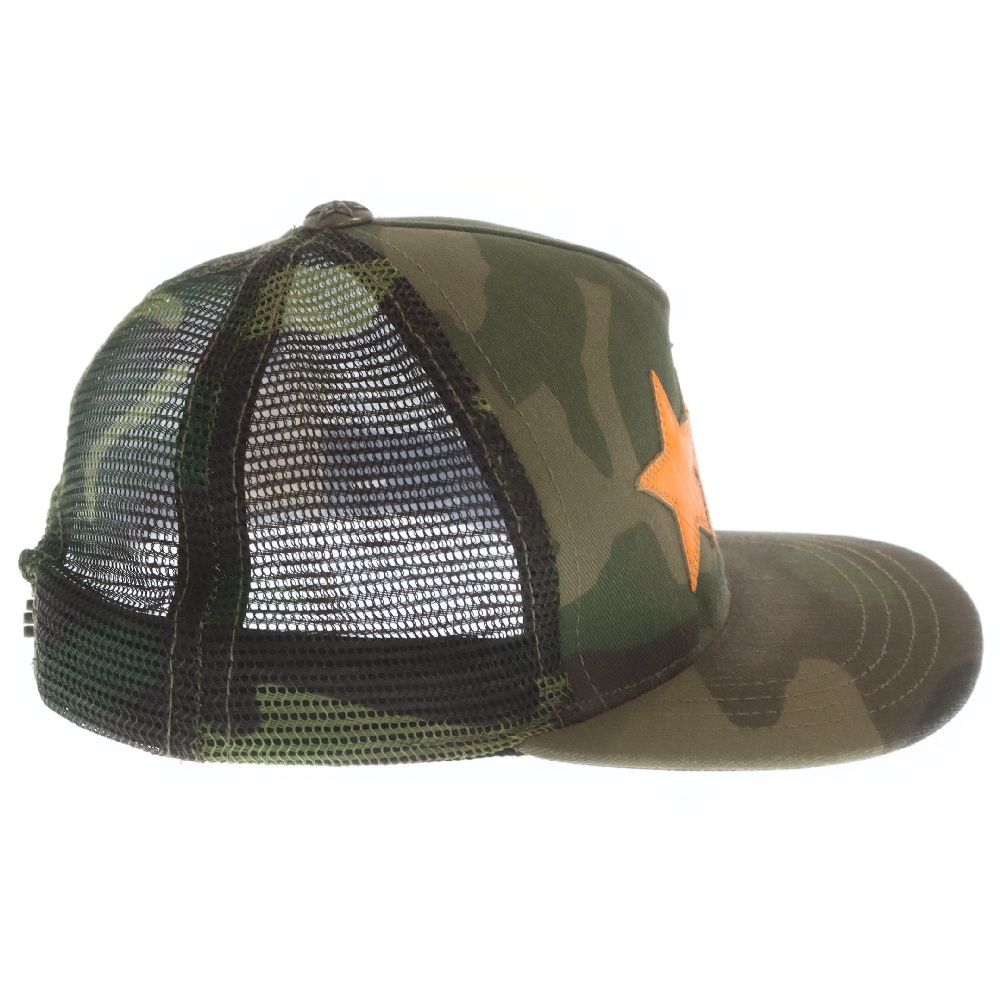 CHROME HEARTS (クロムハーツ) 3STAR TRUCKER CAP スターレザー