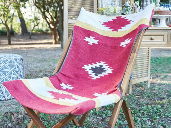 東谷 フォールディングチェア ブルー W58×D66×H79×SH35 TTF-925A アウトドア ガーデン リゾート オルテガ メーカー直送 送料無料 東谷\u003cBR\u003eフォールディングチェア (ブルー) (W58×D66×H79×SH35)\u003cBR