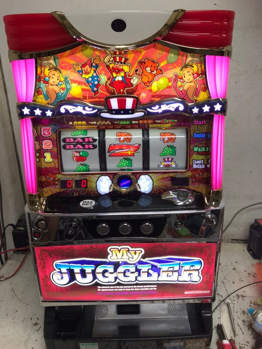 パチスロ 実機 ジャグラー ガール ミニ 卓上 ゲーム機 