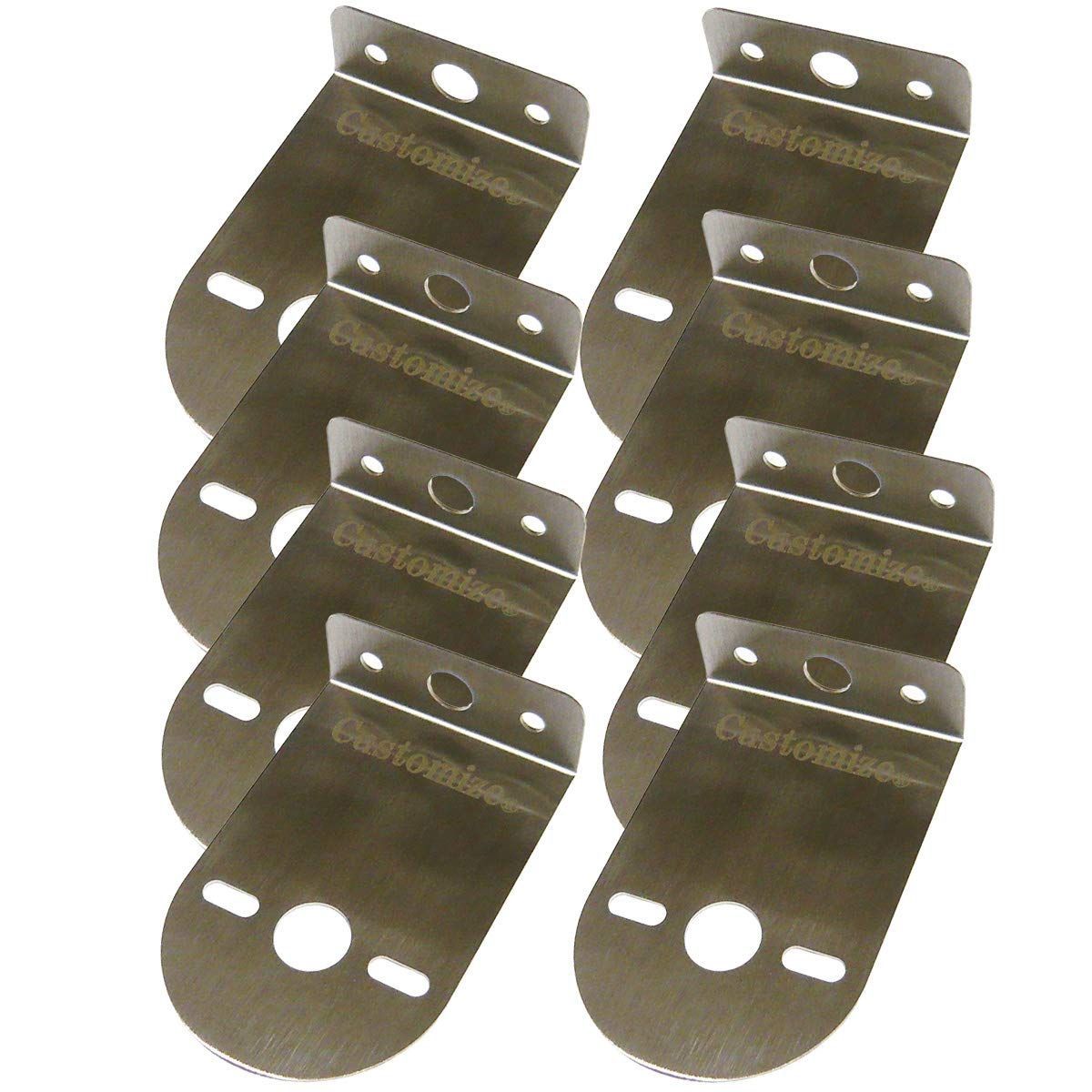 【品薄】 PackageQuantity 8 マーカーランプ ステー トラック用品 バスマーカー L型ステー ステンレス 2枚 | 4枚 | 6枚 | 8枚 セット 8 2025年