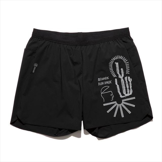 Run Amok ラン アモック ハーフパンツ ALTA 5 RS325-BLK メンズ ブラック メンズ アルタ ショーツ ランニング トレイルランニング トレラン マラソン ジョギング