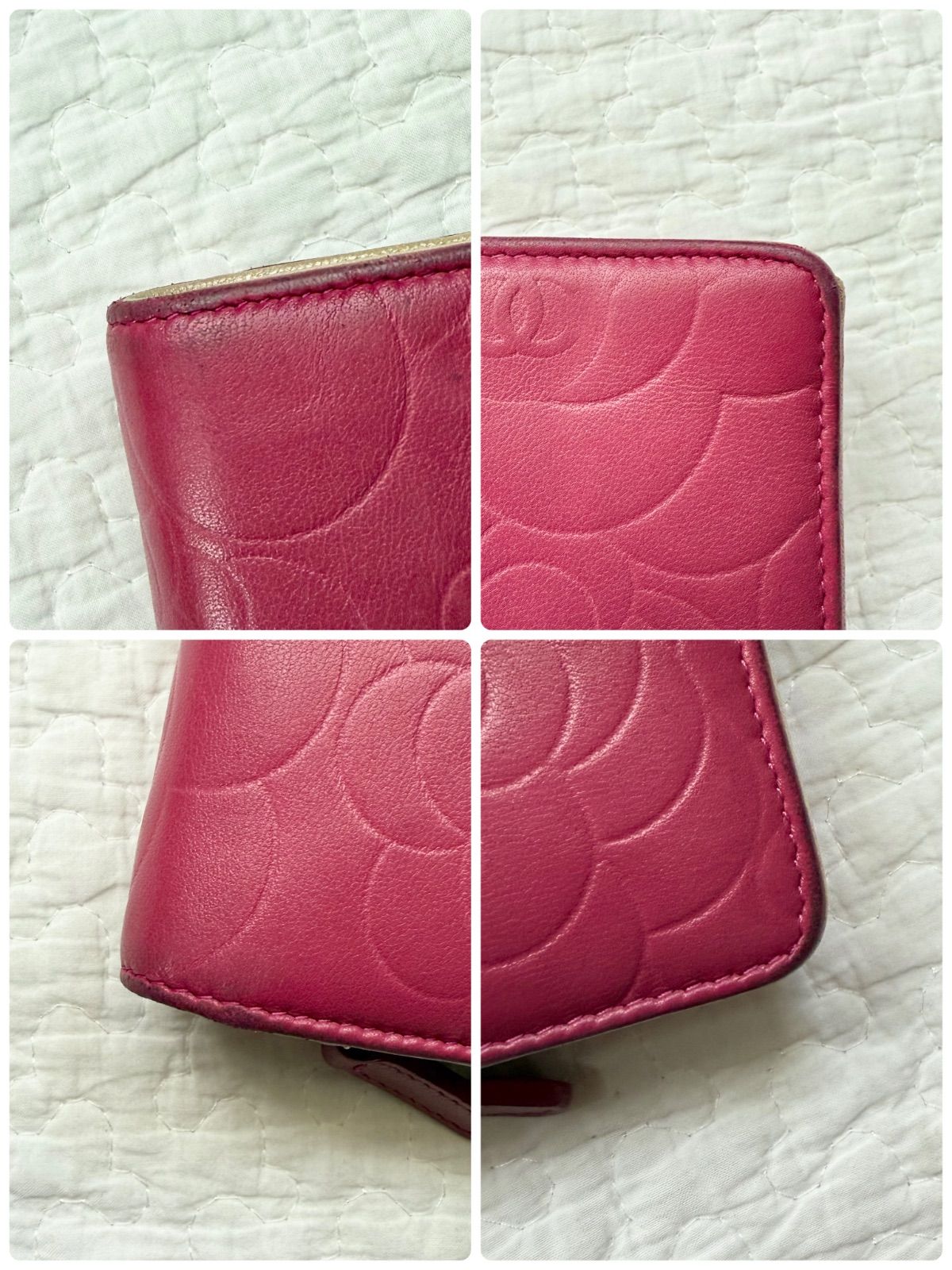 入荷通知 アプリ おすすめ CHANEL シャネル カメリア 二つ折り財布 ミディアムウォレット 小物