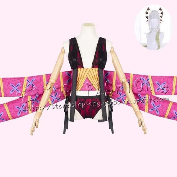 鬼滅の刃 堕姫 だき コスプレ衣装 簪付き 上弦の陸 十二鬼月 きめつのやいばグッズ コスチューム cosplay イベンド仮装 撮影 ハロウィン BJ0930ML04 ハロウィン