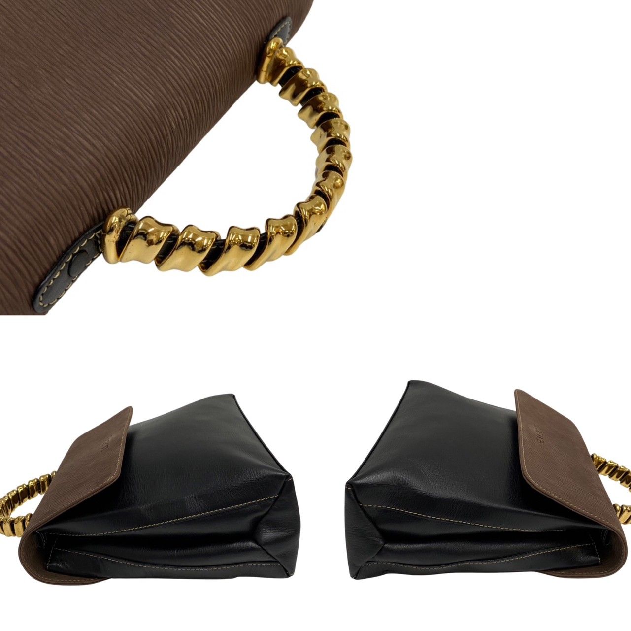 極 美品 袋付 ロエベ ベラスケス ツイストハンドル 2way ショルダー