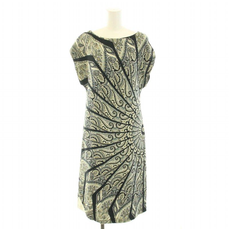 エトロ ETRO ショップ ワンピース ロング ミモレ フレンチスリーブ  