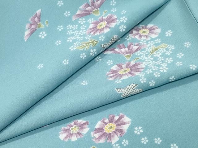 平和屋着物▽上質な小紋 単衣 舞花文 正絹 逸品 CAAQ9037vf - メルカリ 