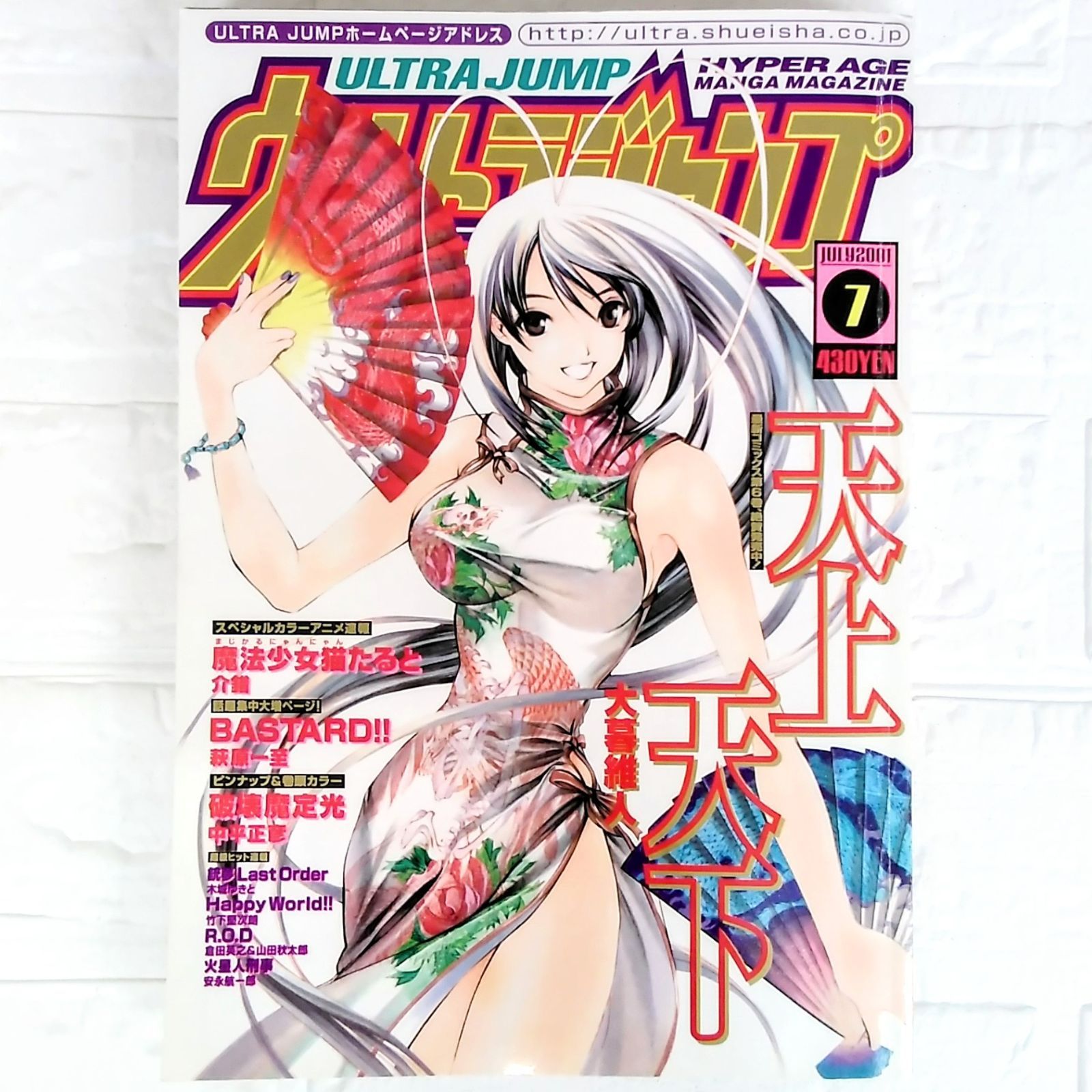 ウルトラジャンプ 懸賞品カード 破壊魔定光 ウルトラジャンプ 2001年7月号 天上天下 魔法少女猫たると
