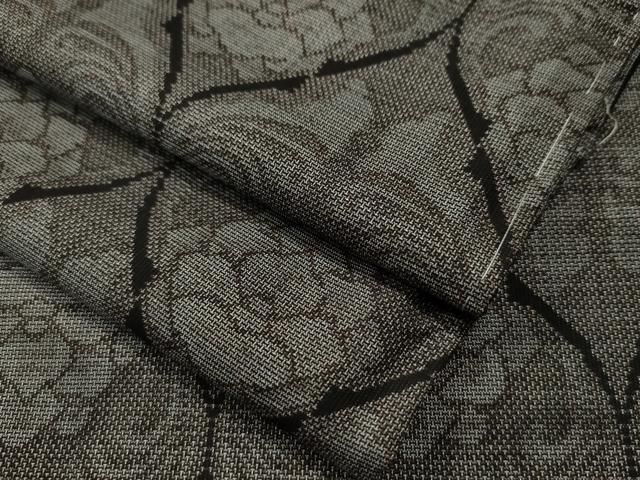 平和屋着物●本場大島紬　9マルキ　網目花文　正絹　逸品　未使用　CAAS7108yc 平和屋着物○本場大島紬 9マルキ 網目花文 正絹 逸品 未使用