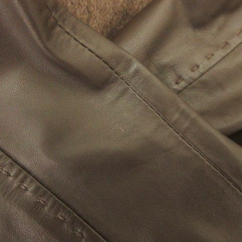 スエドモド SUED MOD レザー 切替 コート ブラウン 250926E GULLKHAN_COM