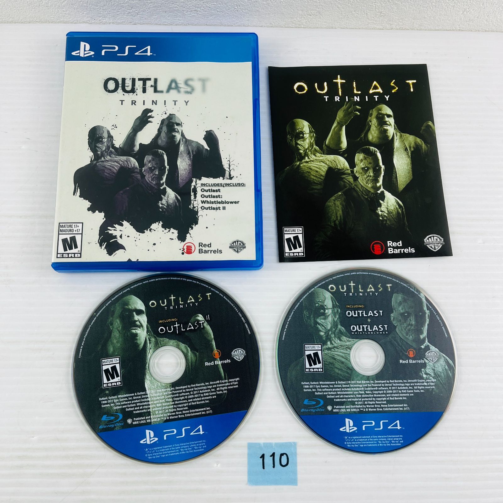 ◇110 【輸入盤（北米版）】OUTLAST TRINITY アウトラスト トリニティ プレイステーション4 PS4 プレステ4 disk ディスク  ソフト - メルカリ