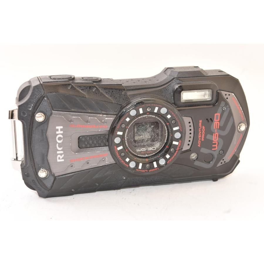  RICOH リコー WG-30 エボニーブラック ショット数7955回 コンパクトデジタルカメラ コンパクトデジタルカメラ デジタルカメラ