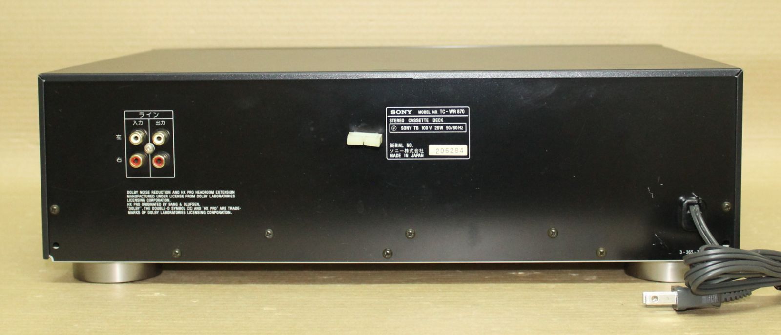 SONY TC-WR870 ステレオカセットデッキ SONY TC-WR870 ステレオカセットデッキ SONY TC-WR870 ステレオ