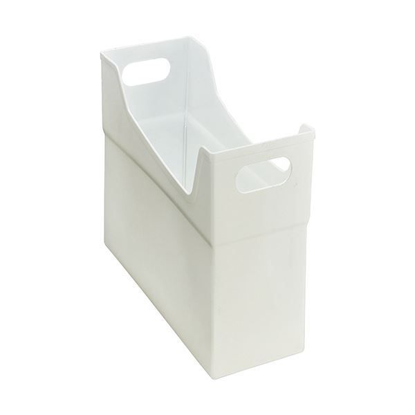 （まとめ）ライオン事務器 フリーボックス PP製A4ヨコ 背幅127mm ホワイ