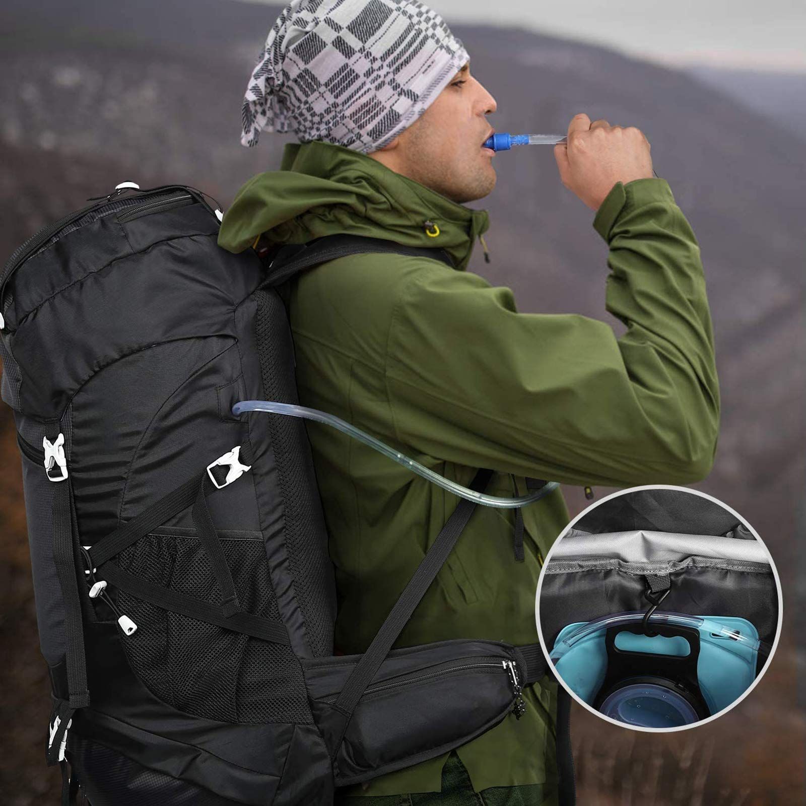 Amazon.co.jp: [HOMIEE] リュック 登山 50L アウトドア バッグ