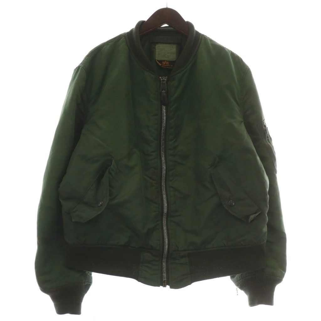 USA製 90s Alpha Indusries フライトジャケット 丈短 ALPHA 90s USA製 黒タグ N-2B 短丈 フライトジャケット M（ALPHA