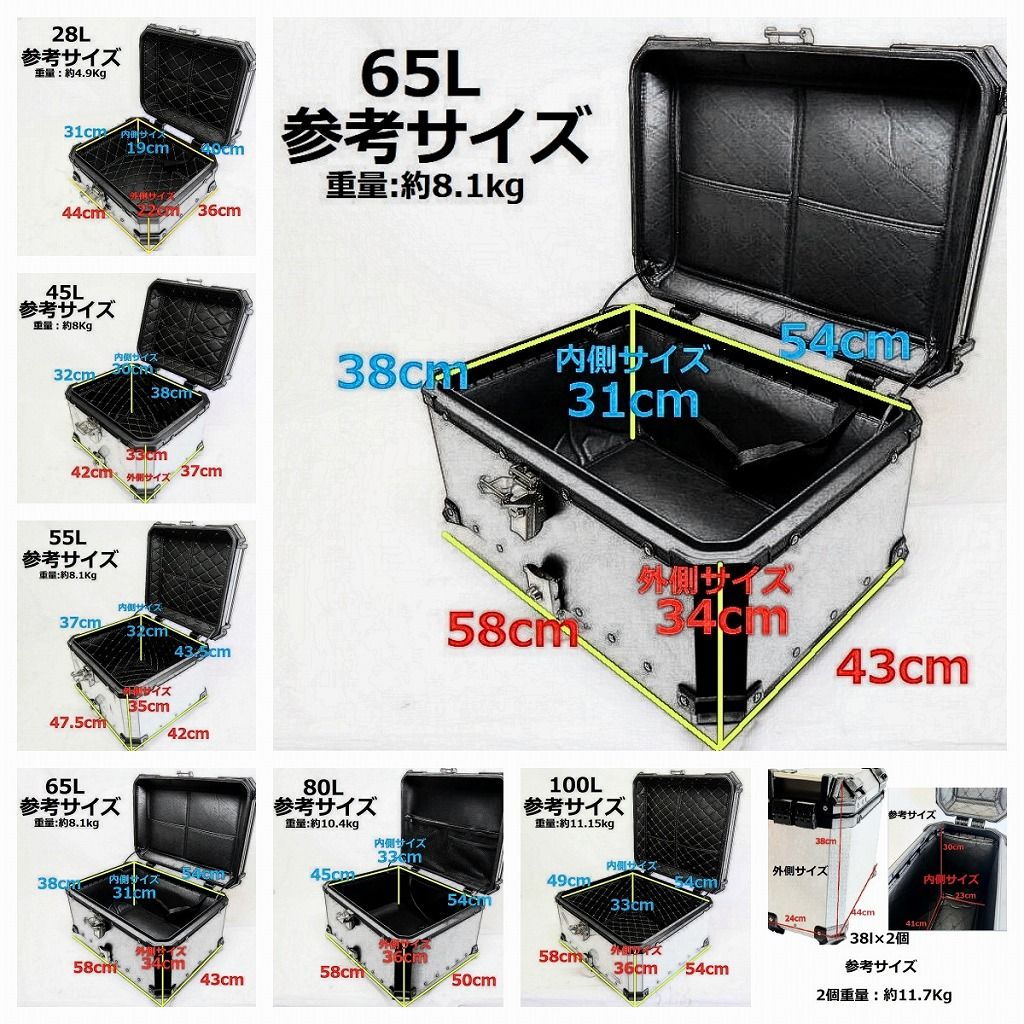 ADV 160 adv160 2023 以降 マルチウイングリアキャリア u0026 65Lリアボックス黒銀 - メルカリ