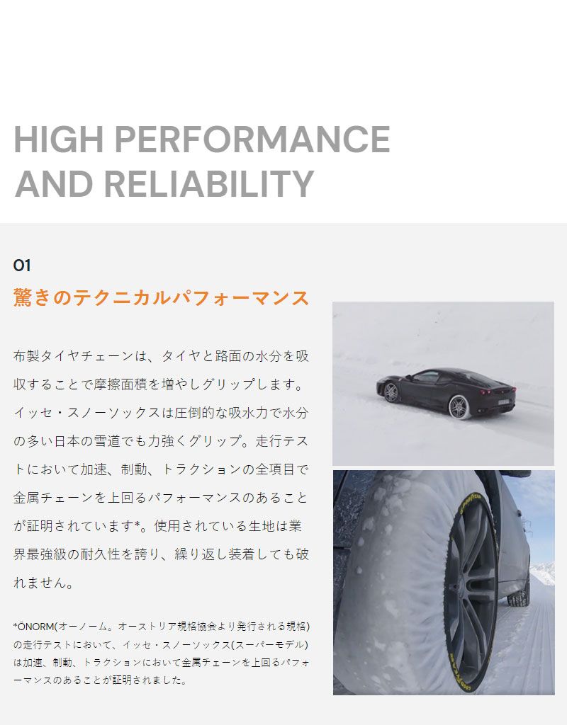 ISSE スノーソックス クラシックモデル サイズ66 CLASSIC66 布製 タイヤチェーン 布製チェーン チェーン規制対応 オートセンター機能搭載 簡単装着 手軽 TRITUETUBI_COM