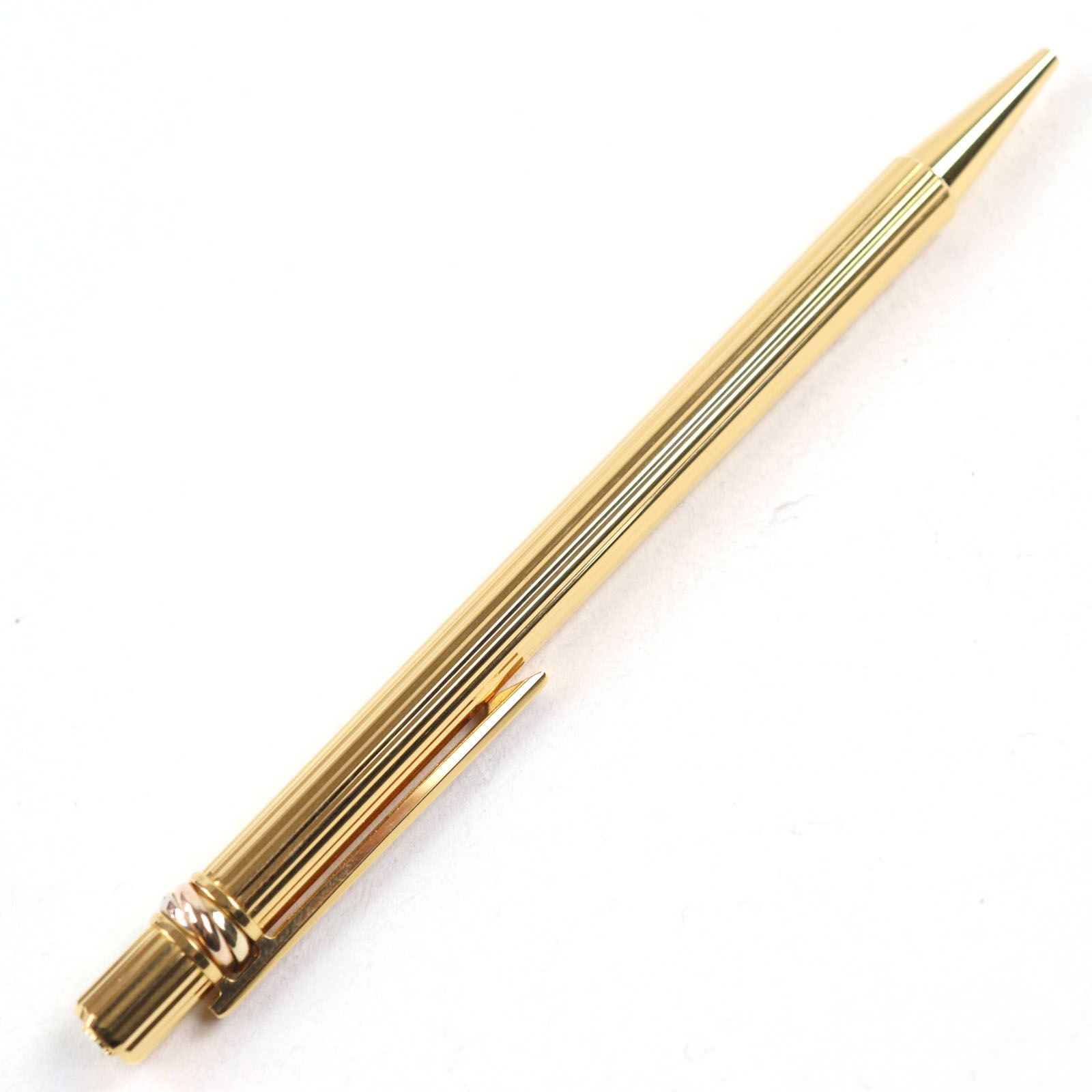 極美品○Cartier カルティエ トリニティ ロゴ刻印 ツイスト式