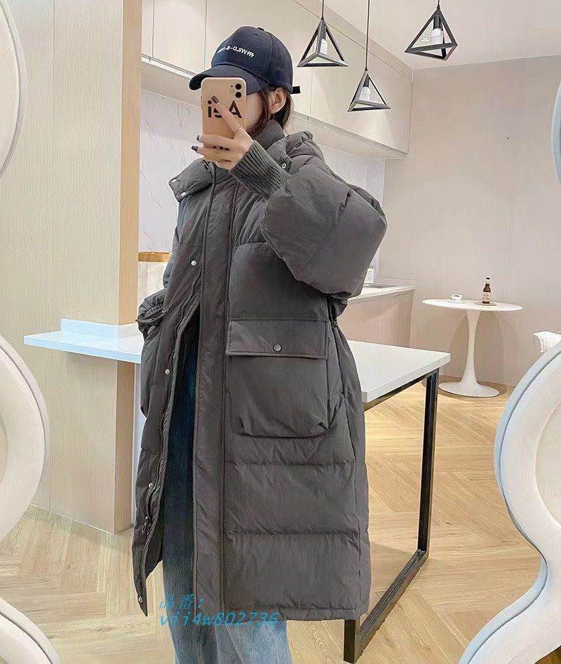 ロングコート フード付き