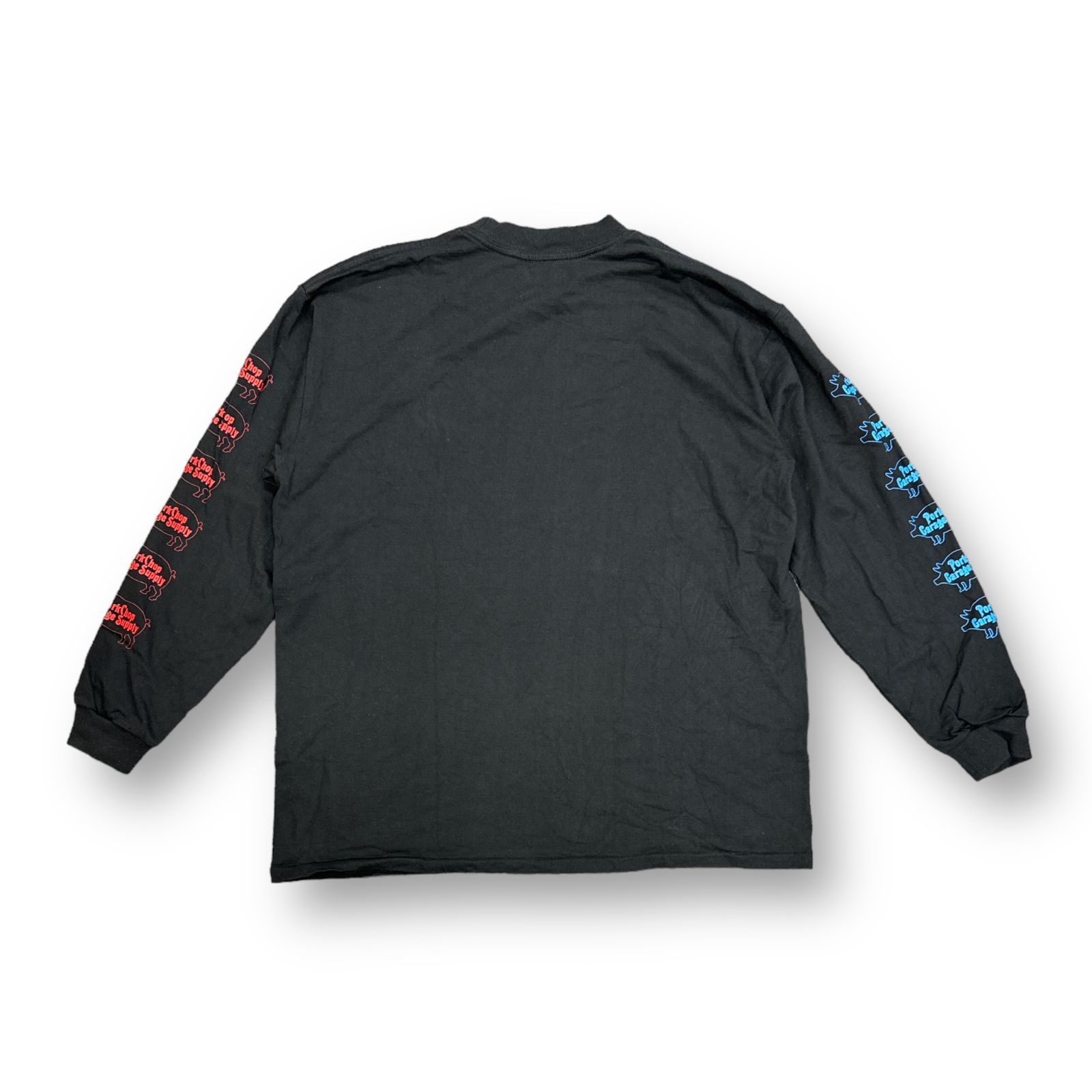 PORKCHOP GARAGE SUPPLY ROUNDED L/S TEE プリント ロングスリーブ T