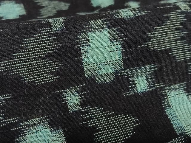 平和屋着物○久留米絣 単衣 丸文 綿 逸品 AAAX0696zg