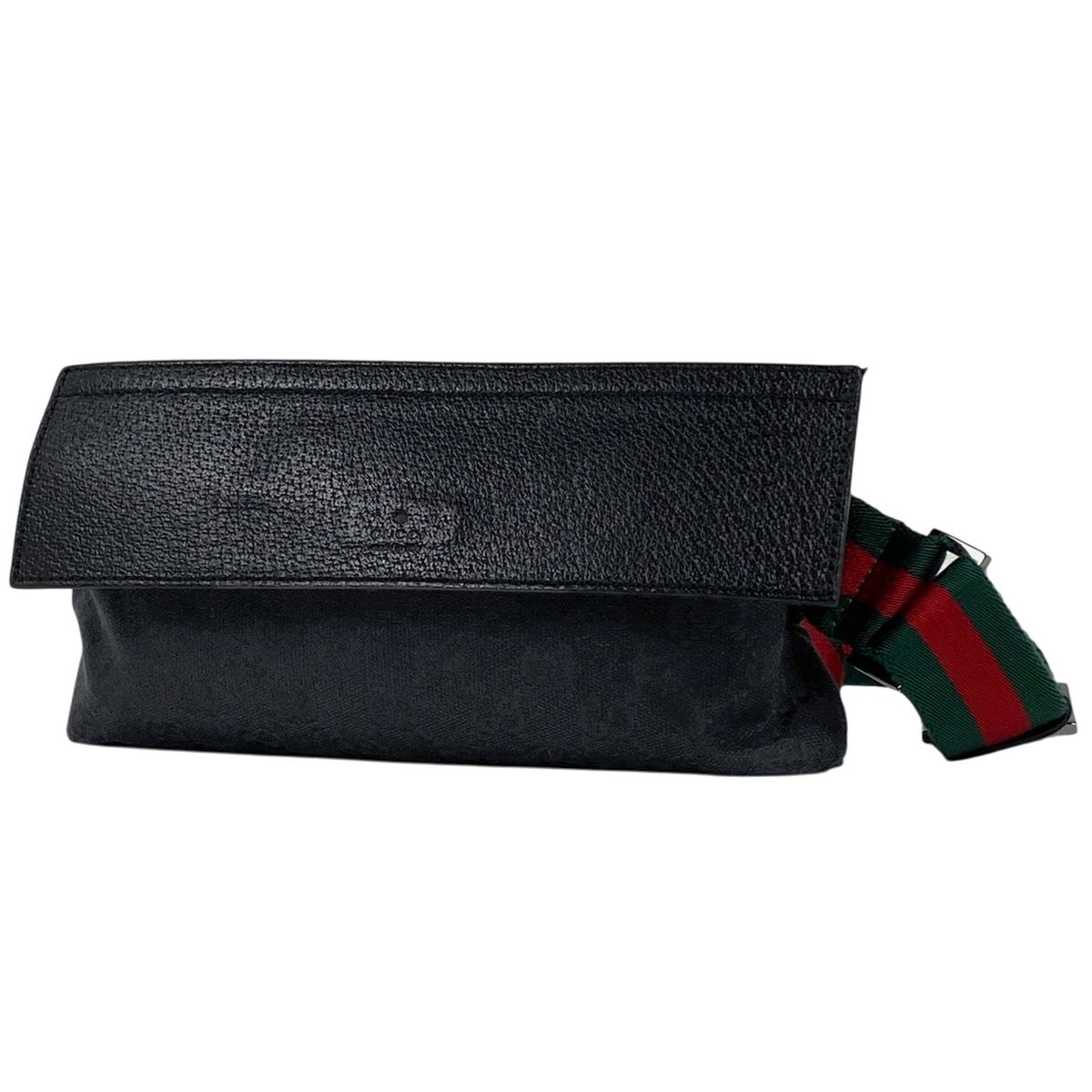 グッチ GUCCI GG柄 ウエストバッグ シェリーライン ウェブ メンズ ボディバッグ GGキャンバス ブラック 180691 レディース