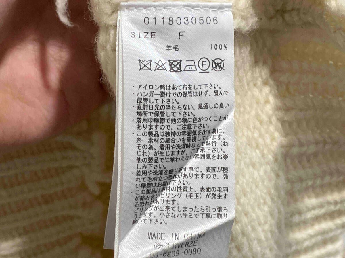 PERVERSE パーバーズ クラッシュタートルネックニット Free