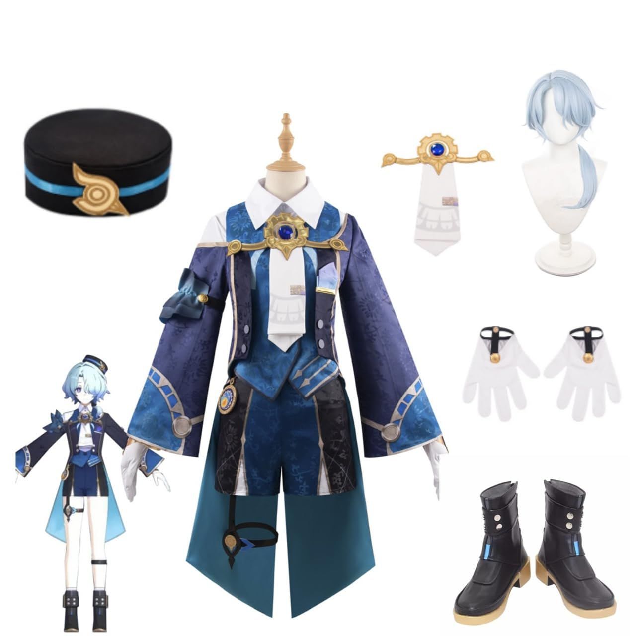 崩壊 スターレイル ミーシャ コスプレ衣装 Misha フルセット ウィッグ 靴 追加 可 コスチューム 変装 仮装 漫