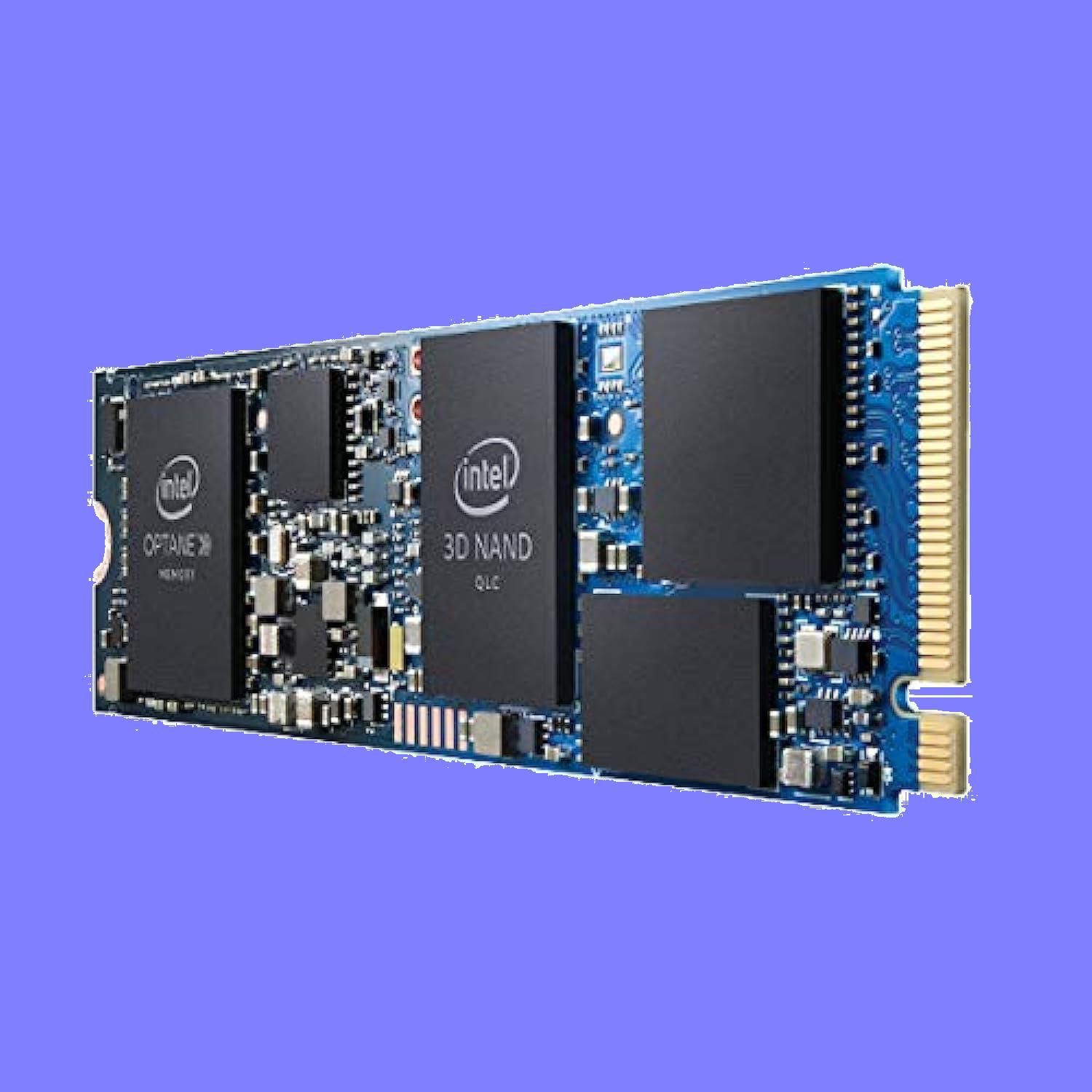 1TB SSD + 32GB Optane Memory Intel インテル H10 内蔵型 M.2 PCIe3.0 x4 NVMe 2280 3D  QLC 3D XPoint採用 R:2400MB/s W:1800MB/s バルク HBRPEKNX0203